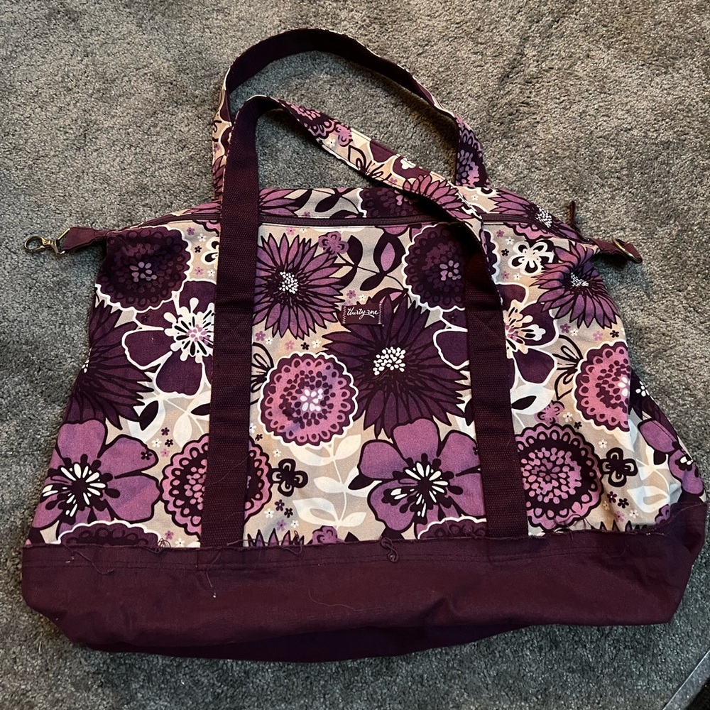 Thirty One Retro Metro Weekender - purple paisley